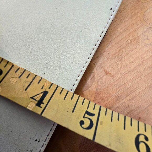 Town Shoes - Nautical Vintage White Leather & Navy Fabric Shoulder Bag​ - Picture 11 of 14